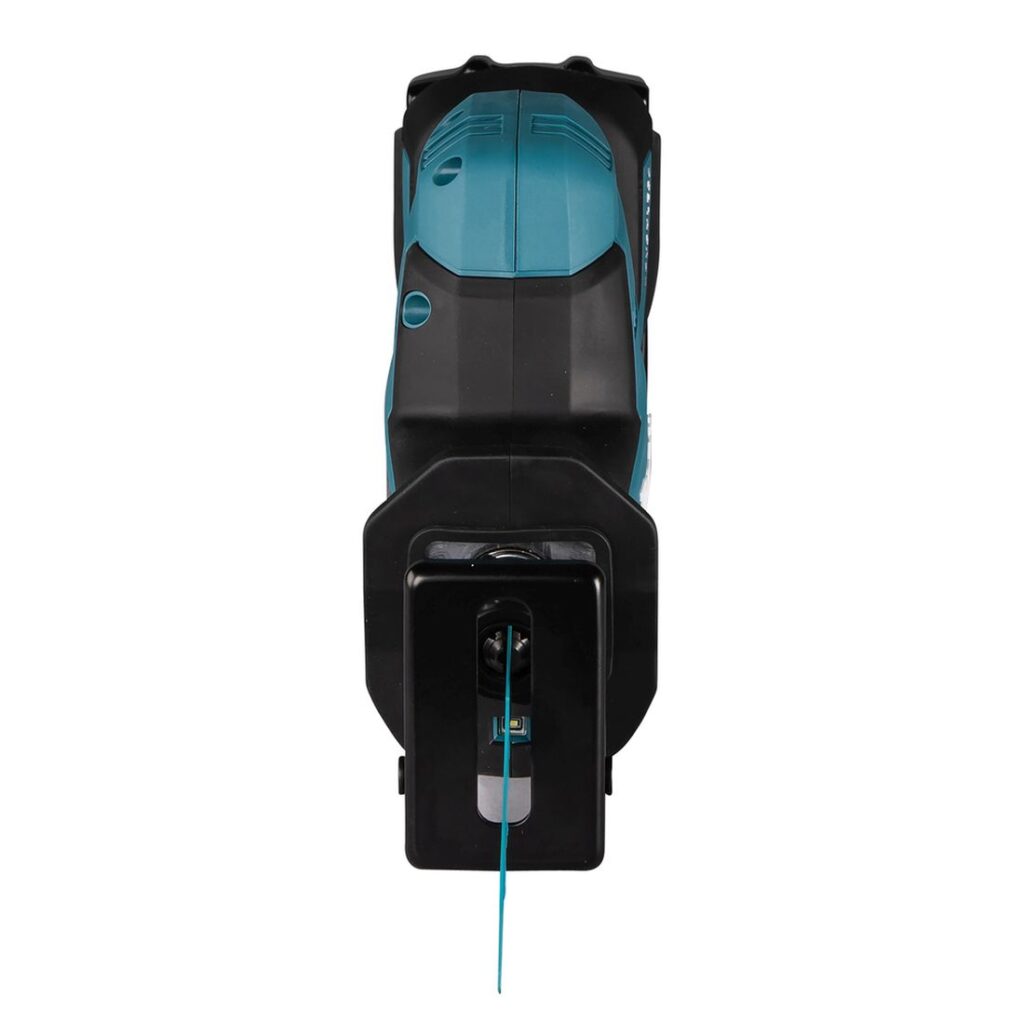 MAKITA Puukkosaha LXT. Kuvassa Puukkosaha LXT edestäpäin.