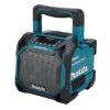 MAKITA Bluetooth -kaiutin CXT / LXT DMR203B. Kuvassa Bluetooth -kaiutin CXT / LXT DMR203B oikealta etuyläviistosta.