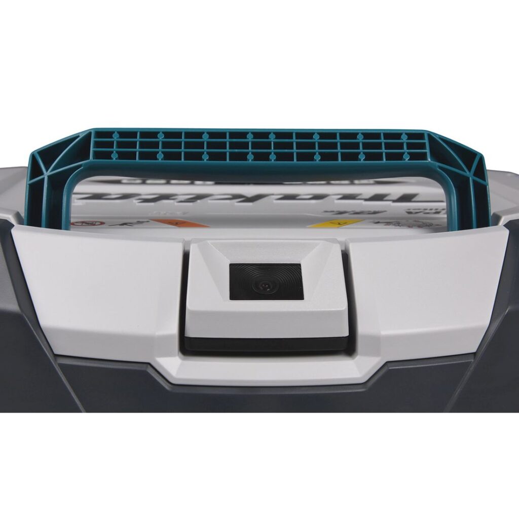 MAKITA Robottiimuri LXT. Lähikuvassa Robottiimuri LXT:n kantokahva.