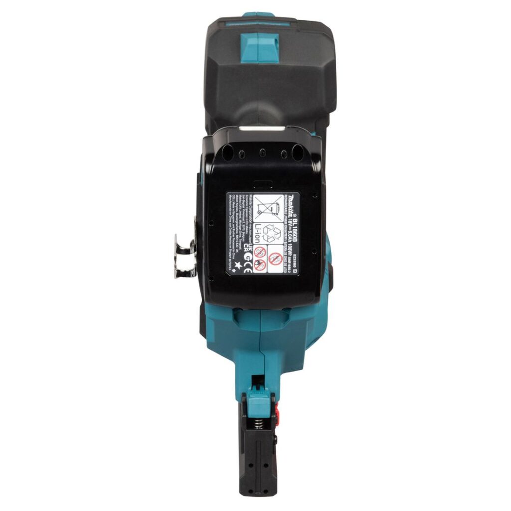 MAKITA Hakasnaulain LXT DST630. Kuvassa Hakasnaulain LXT DST630 takaapäin yläviistosta.