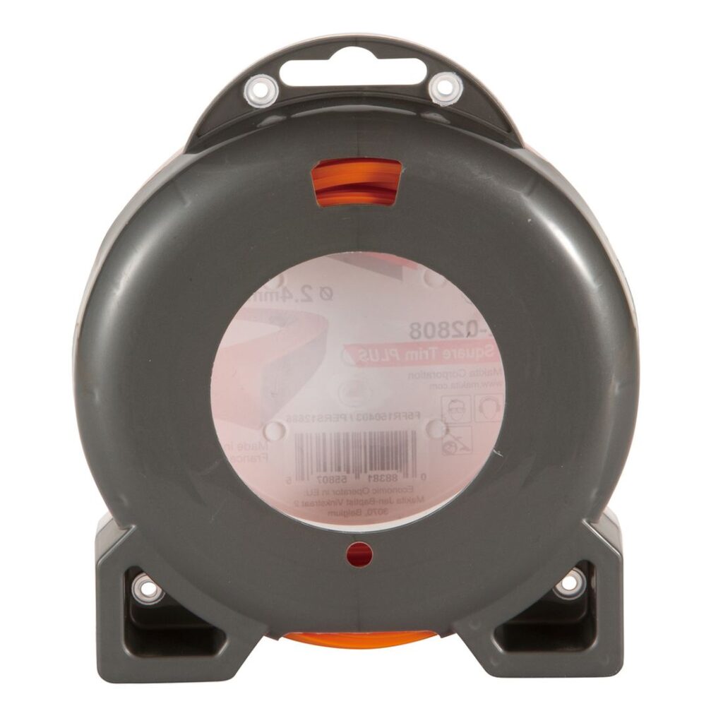 MAKITA Siima 2,4 mm x 15 m, neliö. Kuvassa tuotteen myyntipakkaus takaapäin.