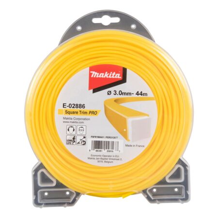 MAKITA Siima 3,0 mm x 44 m, neliö, kakskomponentti. Kuvassa tuotteen myyntipakkaus edestäpäin.