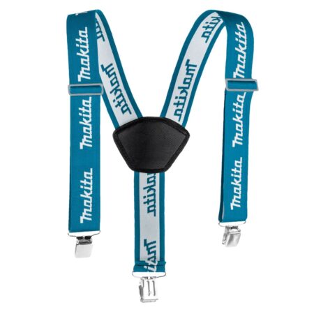 MAKITA Henkselit 50 mm leveät. Kuvassa Henkselit 50 mm leveät edestäpäin.