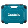 MAKITA Työkalu ja tarvikesarja 120osaa. Kuvassa Työkalu ja tarvikesarja 120osaa edestäpäin.