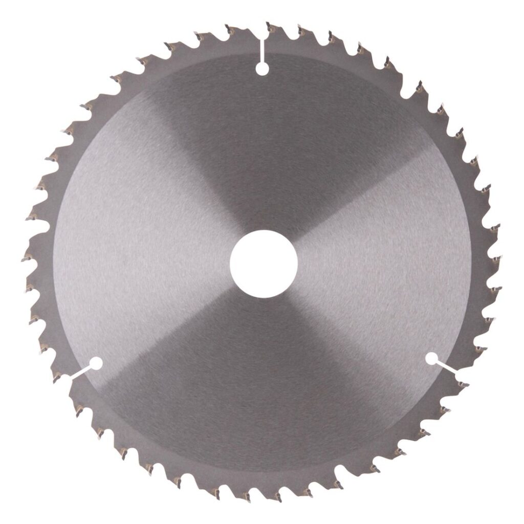 MAKITA Pyörösahanterä 216 x 30 x 2,0 mm, Z45 puulle, EFFICUT. Kuvassa Pyörösahanterä 216 x 30 x 2,0 mm, Z45 puulle, EFFICUT takaapäin.