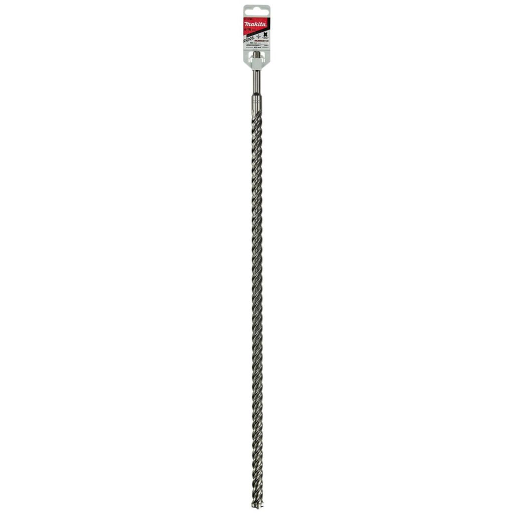 MAKITA Poranterä SDS-PLUS 16 x 600 mm, 4-leikkuinen Nemesis2 terä E-14788. Kuvassa Poranterä SDS-PLUS 16 x 600 mm, 4-leikkuinen Nemesis2 terä E-14788:n myyntipakkaus edestäpäin.