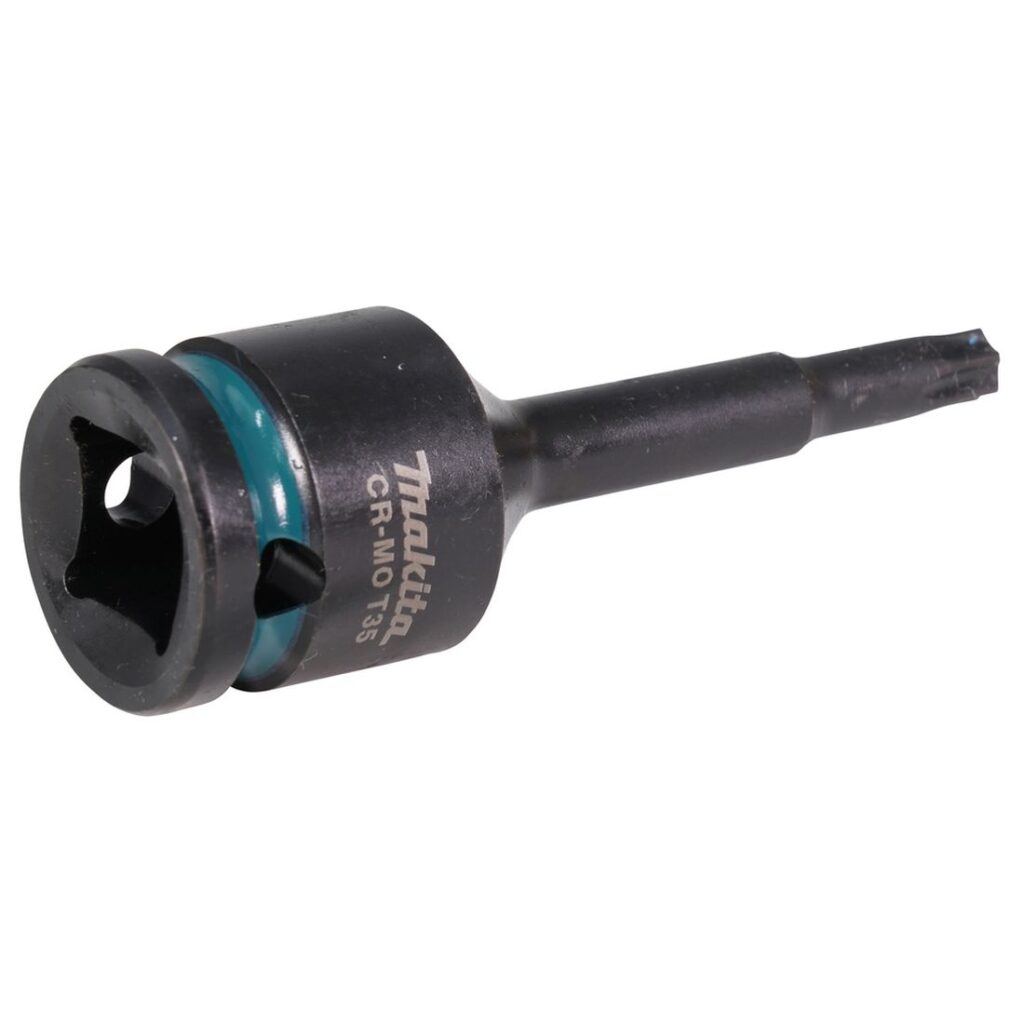 MAKITA Voimahylsy 1/2" Impact Black T35 x 78 mm. Kuvassa Voimahylsy 1/2" Impact Black T35 x 78 mm oikealta etuyläviistosta.