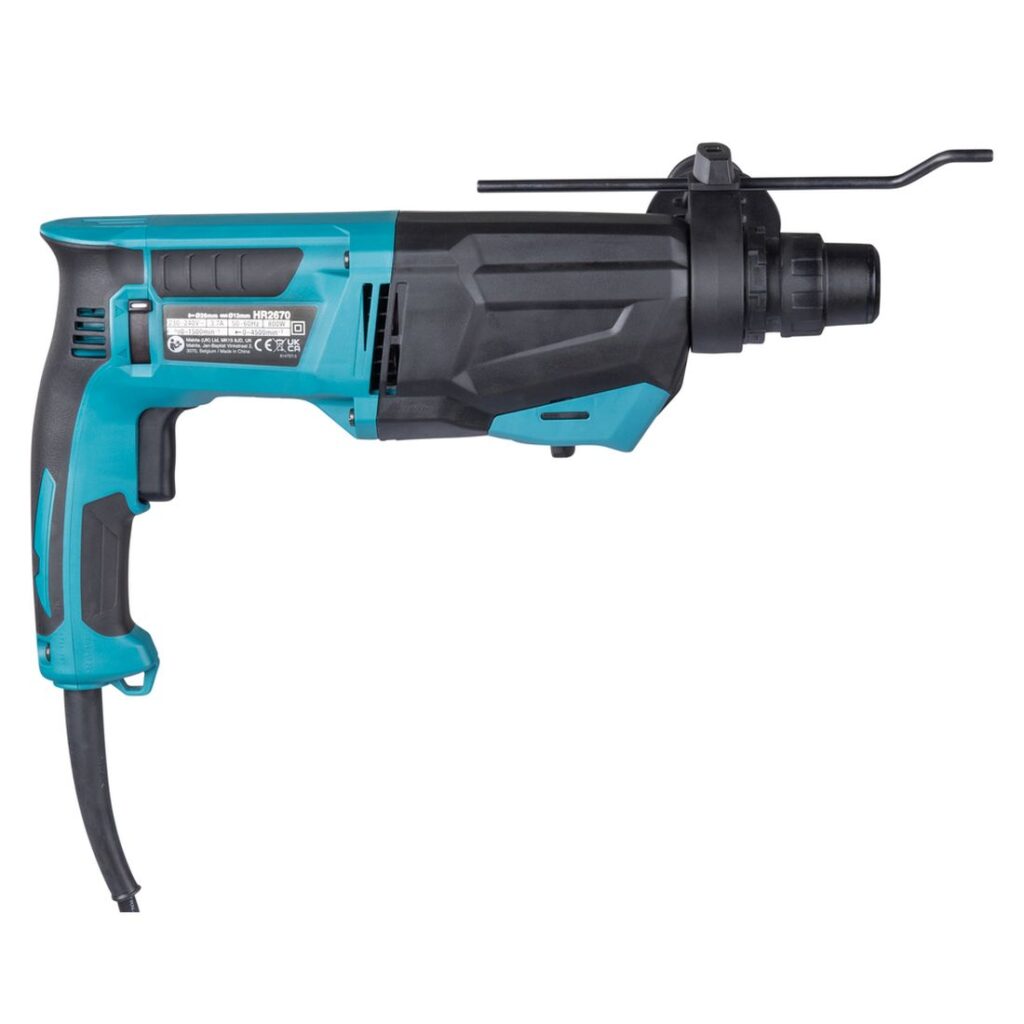 MAKITA Poravasara HR2670. Kuvassa Poravasara HR2670 oikealta sivustapäin.