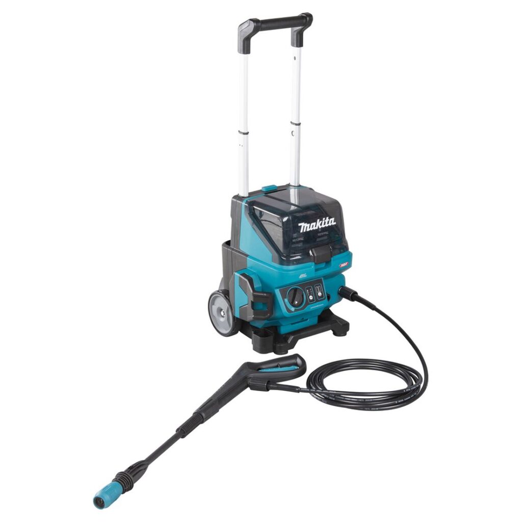 MAKITA Painepesuri XGT HW001G. Kuvassa Painepesuri XGT vasemmalta etuyläviistosta.