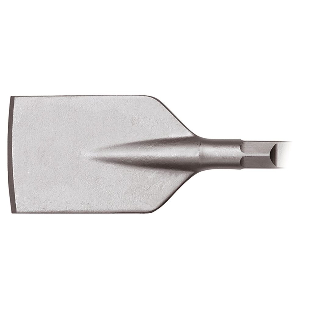 MAKITA Lapiotaltta 125x400mm. Kuvassa Lapiotaltta 125x400mm vasemmalta sivustapäin.