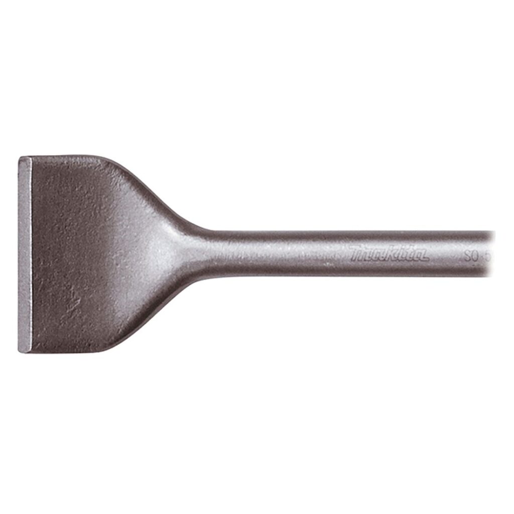 MAKITA Kaakelitaltta SDSPLUS 60 x 250 mm. Kuvassa Kaakelitaltta SDSPLUS 60 x 250 mm vasemmalta sivustapäin.