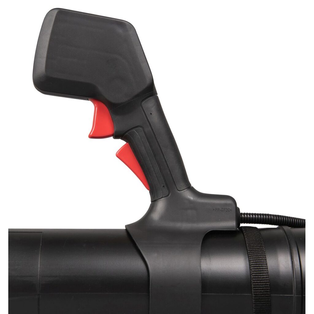 MAKITA Reppuruisku XGT. Lähikuvassa Reppuruisku XGT:n kontrolleri.