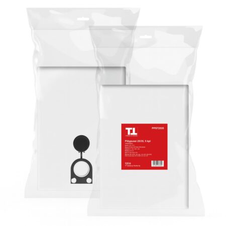 Pölypussi 25/35 5 kpl/pkt. Kuvassa pölypussin myyntipakkaus edestäpäin.