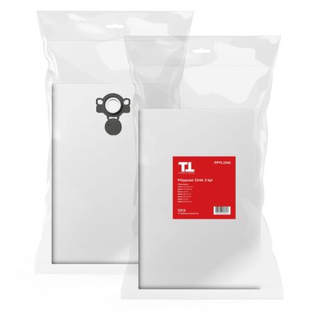 PPYL3344 Pölypussi 33/44 5 kpl/pkt. Kuvassa pölypussin myyntipakkaus edestäpäin.