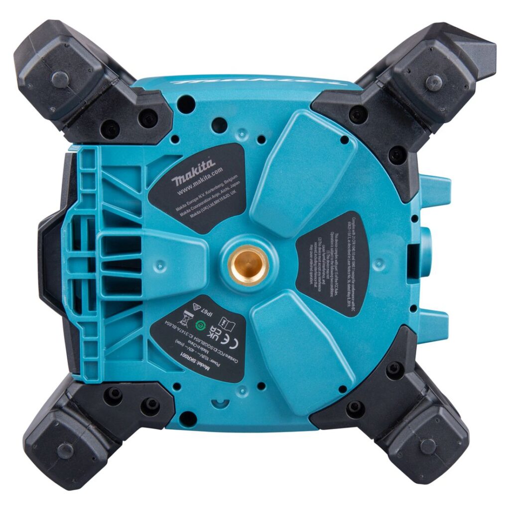 MAKITA Pyörivä laser LXT SKR001. Kuvassa Pyörivä laser LXT SKR001 alhaaltapäin.