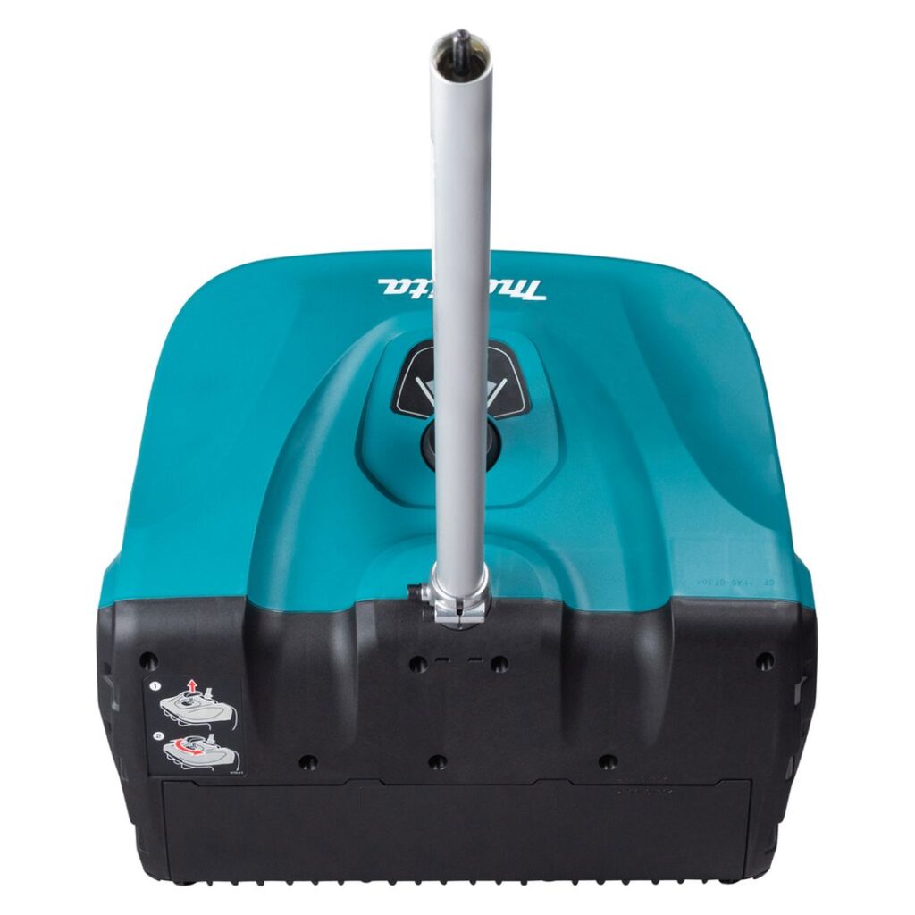 MAKITA Lumilapiolisälaite SN400MP. Kuvassa Lumilapiolisälaite SN400MP takaapäin yläviistosta.