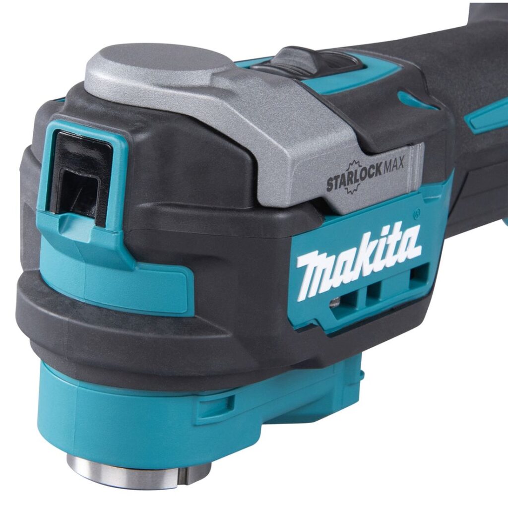 MAKITA Monitoimikone XGT TM001G. Lähikuvassa Monitoimikone XGT TM001G:n oikealta etuviistosta.