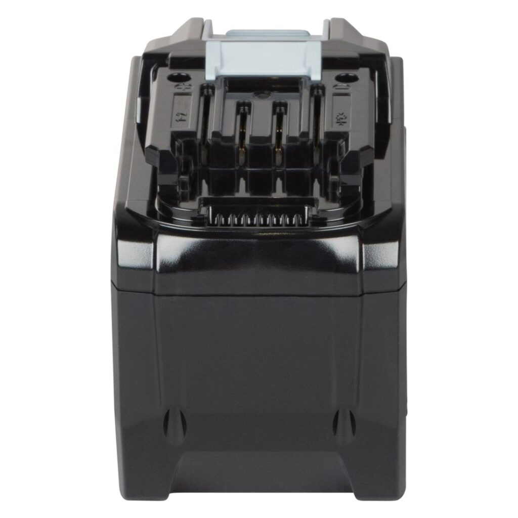 MAKITA Akku 8,0Ah XGT ® BL4080H. Kuvassa akku takaapäin yläviistosta.