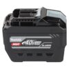MAKITA Akku 8,0Ah XGT ® BL4080H. Kuvassa akku oikealta sivustapäin yläviistosta.
