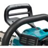 MAKITA Ketjusaha XGT ® UC030G. Lähikuvassa ketjusahan jarru.