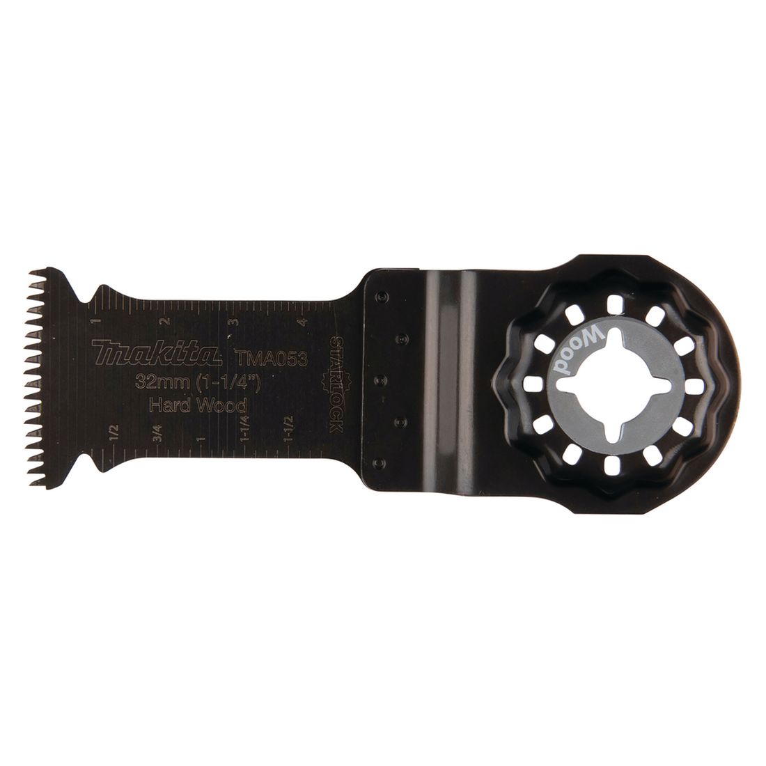 MAKITA SAHANTERÄ UPOTUKSEEN BIM LEVEYS 32MM. Kuvassa sahanterä ylhäältäpäin.