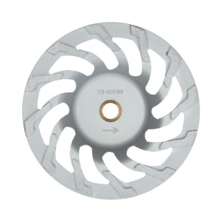 NORTON CLIPPER CG SLANT 180X22.23 TIMANTTIKUPPILAIKKA. Kuvassa timanttikuppilaikka edestäpäin.