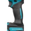 MAKITA Porakone XGT ® DF003GZ. Lähikuvassa porakoneen kuminen kädensija.