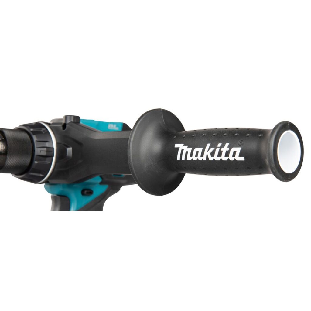 MAKITA Porakone XGT ® DF003GZ. Lähikuvassa porakoneen tukikahva.